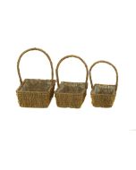 Seagrass Set Of 3 Baskets Rectangle