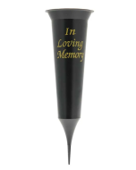 Black Pack of 5 ILM Vase Plastic