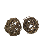 Wicker Ball Natural Rustic 6cm x 20