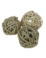 Wicker Ball Natural Peeled 6cm x 20