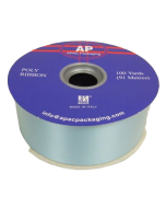2" x 100yds Pale Blue Poly Ribbon