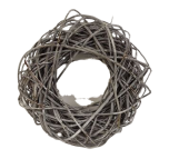 Wreath Willow 40cm Stone Washed White