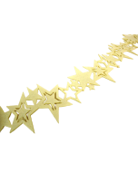 200 x 11cm Felt Star Garland Cream