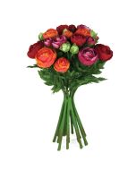 Ranunculus Bouquet 34cm Red/Orange