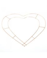18" Wire Open Heart x 20pcs