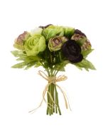 Ranuculus Bundle Mix Green/Aubergine