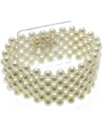 Narrow Classic Cream Corsage Bracelet