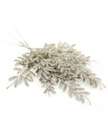 40cm Berberis Spray Glittered Champagne
