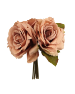 24cm Bisque Open Rose Posy