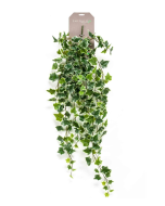 Artificial Ivy Hanging Bush 100cm Green/White