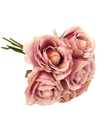 26cm Lilac Open Rose Bouquet