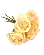 26cm Peach Open Rose Bouquet