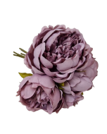 28cm Lilac Peony Posy x 5 Heads