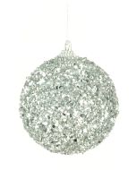 Shimmer Glitterball 8cm Silver