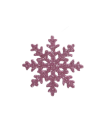 Pet 6 Glitter Icicles/Hanging  Rose Blush  12 Cm