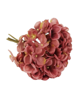 28cm Hydrangea Posy Puce