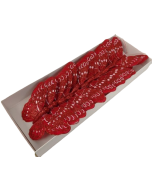 10cm Glitter Butterflies x 12 Red