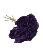 26cm Purple Open Hand Tied Bouquet