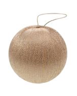 8cm Spun Metallic Bauble Champagne