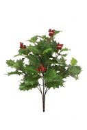 Holly Bush W/Berries 48cm Green