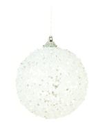 Shimmer Glitterball 8cm White