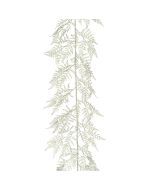 Leather Fern Garland 150cm Silver
