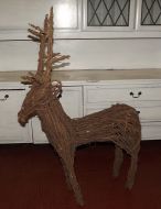 Wicker Reindeer 42"