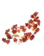 Grape Ivy Garland Red/Orange 180cm W/92 Leaves
