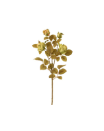 64cm Dried Look Cabbage Rose Spray Green