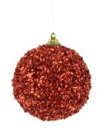 Shimmer Glitterball 8cm Red