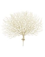 50cm Glittered Coral Pick White