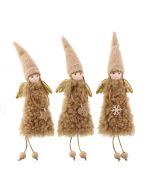 34cm Assorted Christmas Angel Hanger Mink x 1