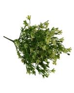 38cm White Blossom Foliage Bush