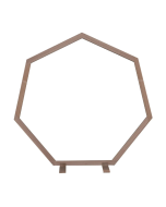 223cm Heptagon Wooden Arch Natural