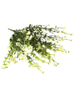 45cm Blossom Foliage Bouquet Cream