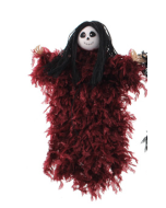 28cm Fabric Ghost Hanger Burgundy (N50615)