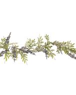 180cm Frosted Berberis Garland Blue