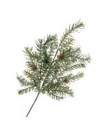 Pine Spray with Glitter - Green (40cm long)