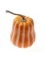 Small Artificial Butternut Pumpkin - Orange/Yellow (17cm)