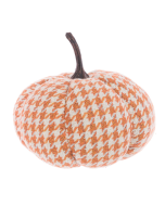 Fabric Houndstooth Pumpkin 20cm