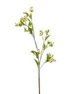 Rose mini Spray White/Green 92cm