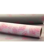 80cm x 50mtr Cerise Leaf Frosted Film