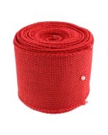 6.4cm x 9.14m Faux Jute Ribbon Red