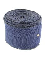 6.4cm x 9.14m Faux Jute Ribbon Blue