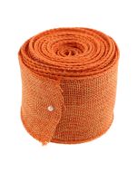 6.4cm x 9.14m Faux Jute Ribbon Orange