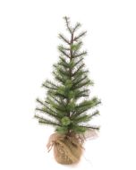 Pine Table Tree in Burlap 61cm