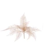 Metallic Fine Fern Bush 47cm Champagne