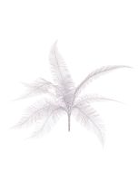 Metallic Fine Fern Bush 47cm Silver