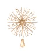 Glitter Star Spray Tree Topper Gold