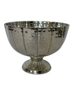 Silver Footed Bowl Aluminium 20 x 11 x 16cm
